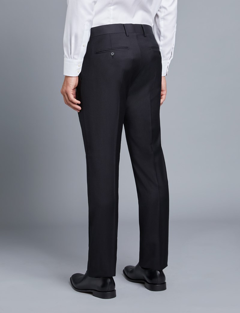 Men's Black Twill Extra Slim Fit Suit | Hawes & Curtis