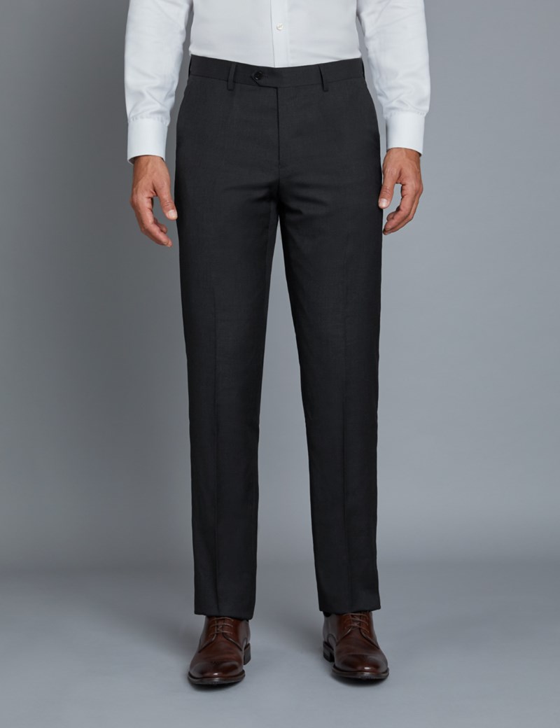 Men's Dark Charcoal Twill Extra Slim Fit Suit