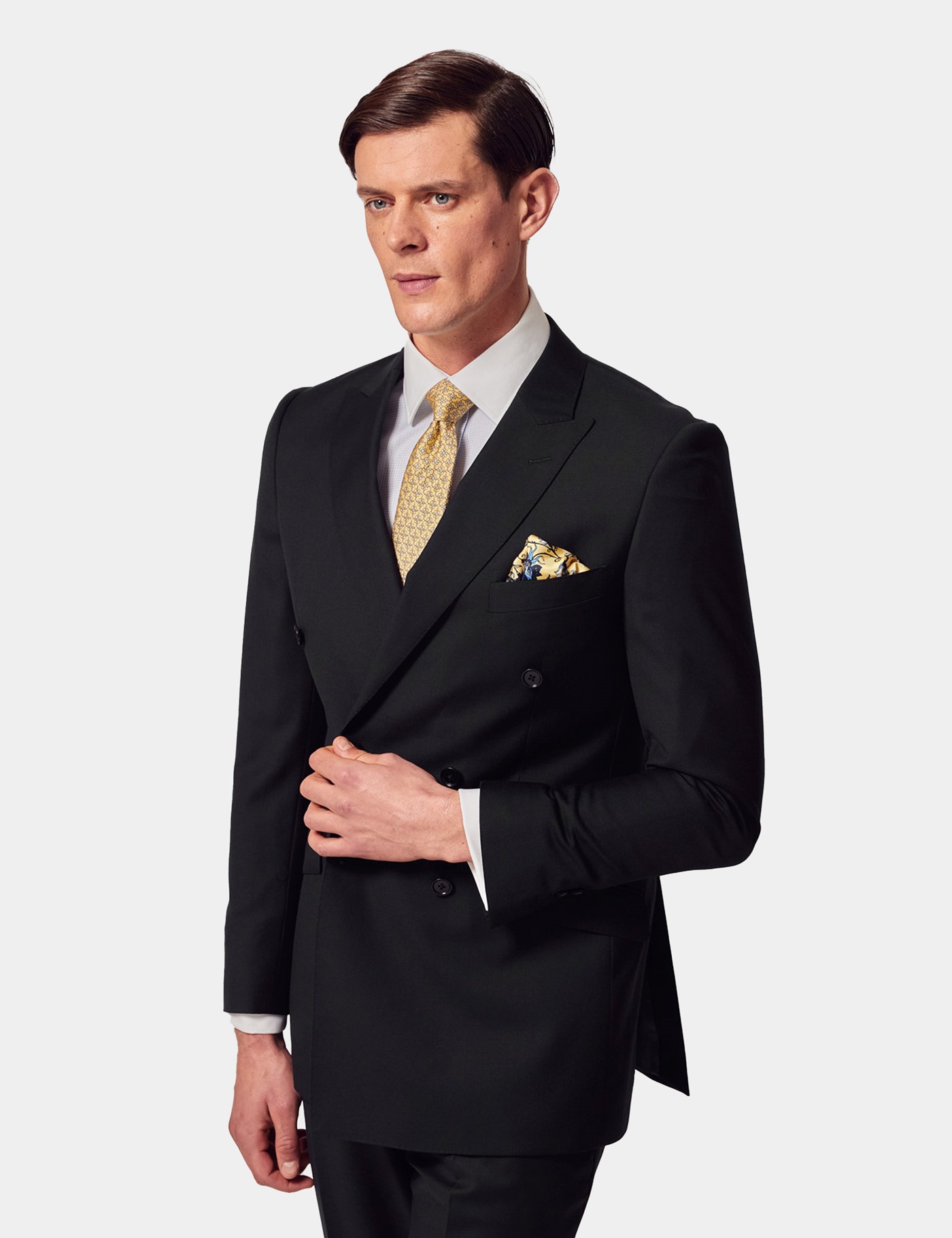& Slim Fit Twill Suit Jacket reg