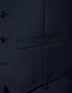 Men's Navy Twill Slim Fit Suit 