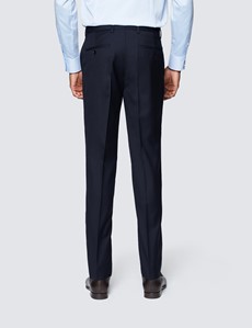 Men's Navy Twill Slim Fit Suit 