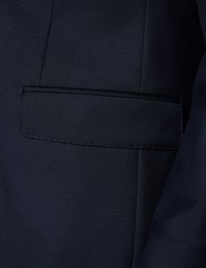 Anzug – Zweiteiler – 100s Wolle – Slim Fit – Twill nachtblau