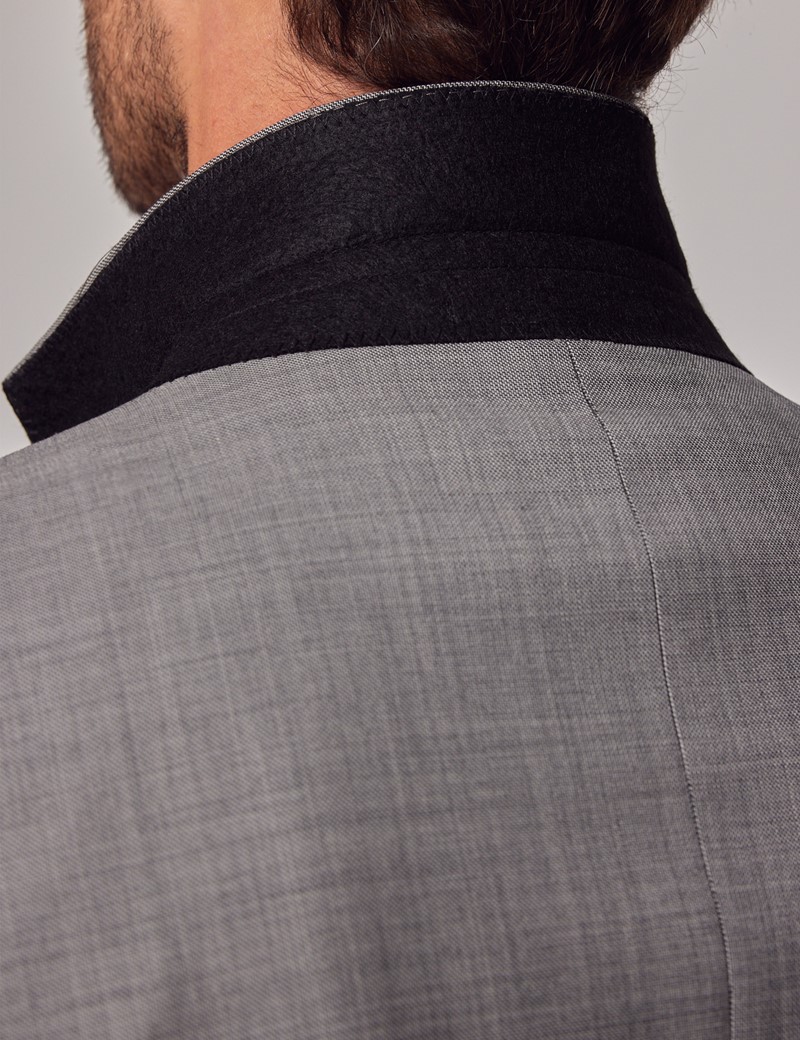 Light Grey Twill Weave Classic Suit