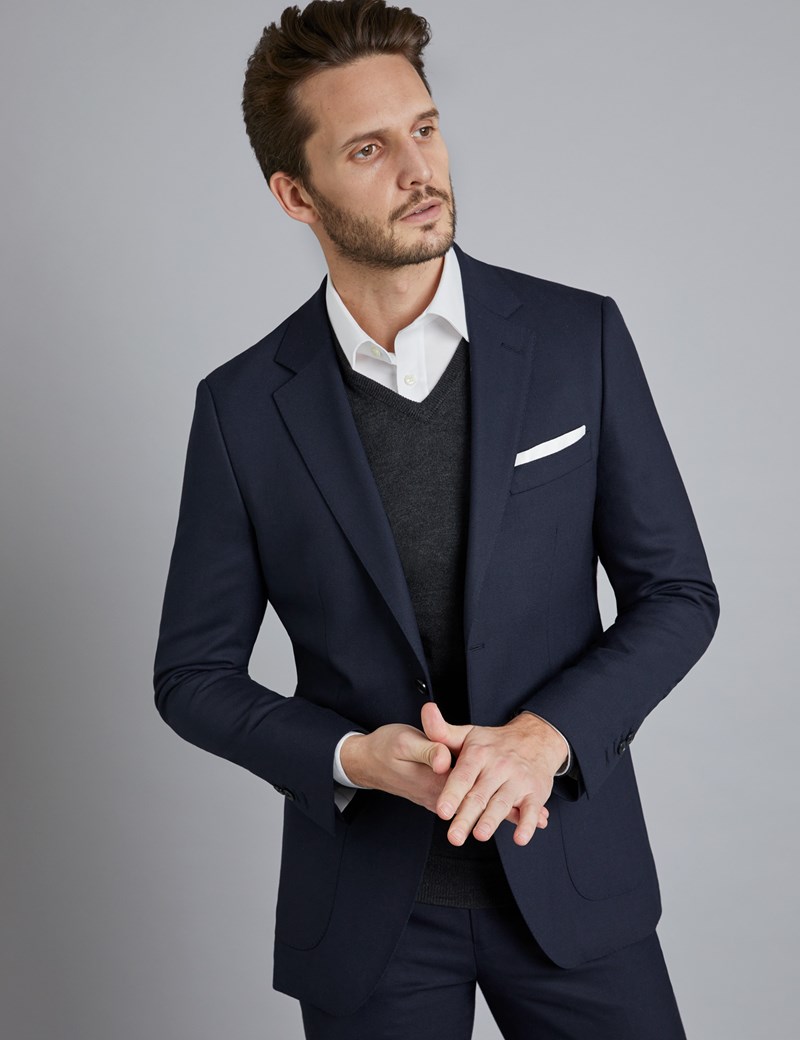 mens navy skinny suit