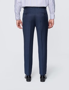 Men's Textured Navy Slim Fit Suit