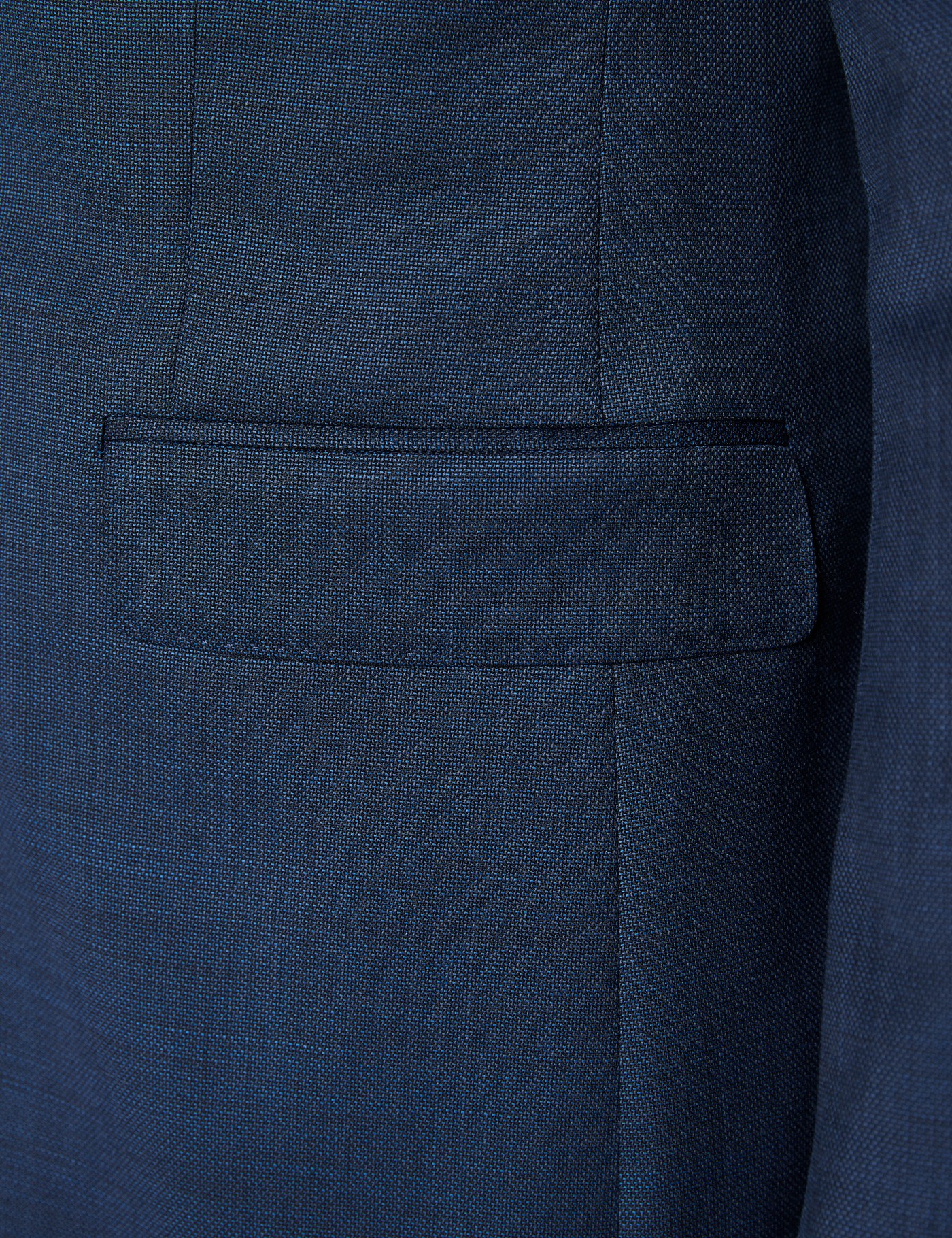 Men's Textured Navy Slim Fit Suit | Hawes & Curtis