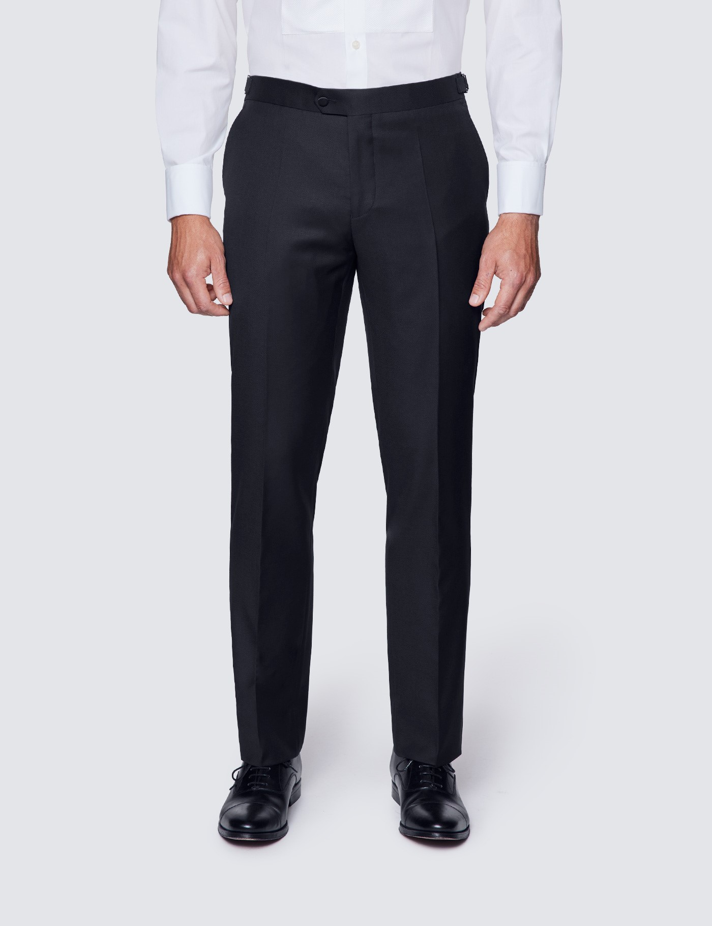 Men's Black Shawl Slim Fit Dinner Suit | Hawes & Curtis