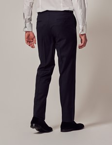 Men's Shawl Slim Fit Dinner Suit in Navy | Hawes & Curtis