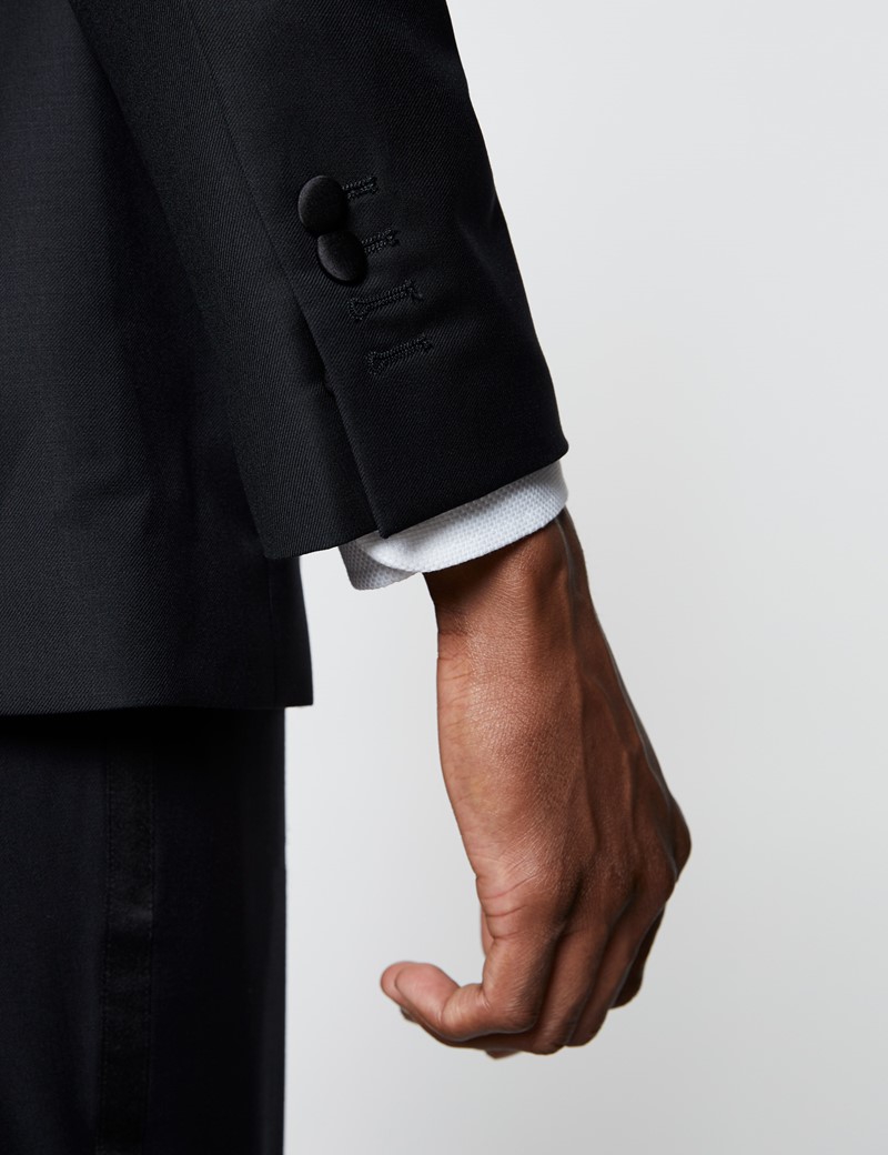 Men's Black Slim Fit Dinner Suit