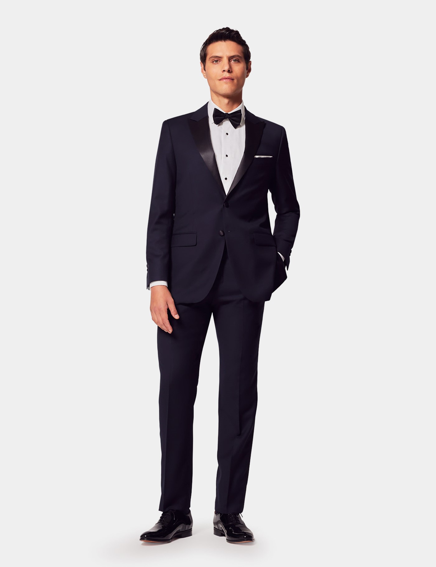 Hawes & Curtis Slim Fit Navy Dinner Suit Size: One Size image 2