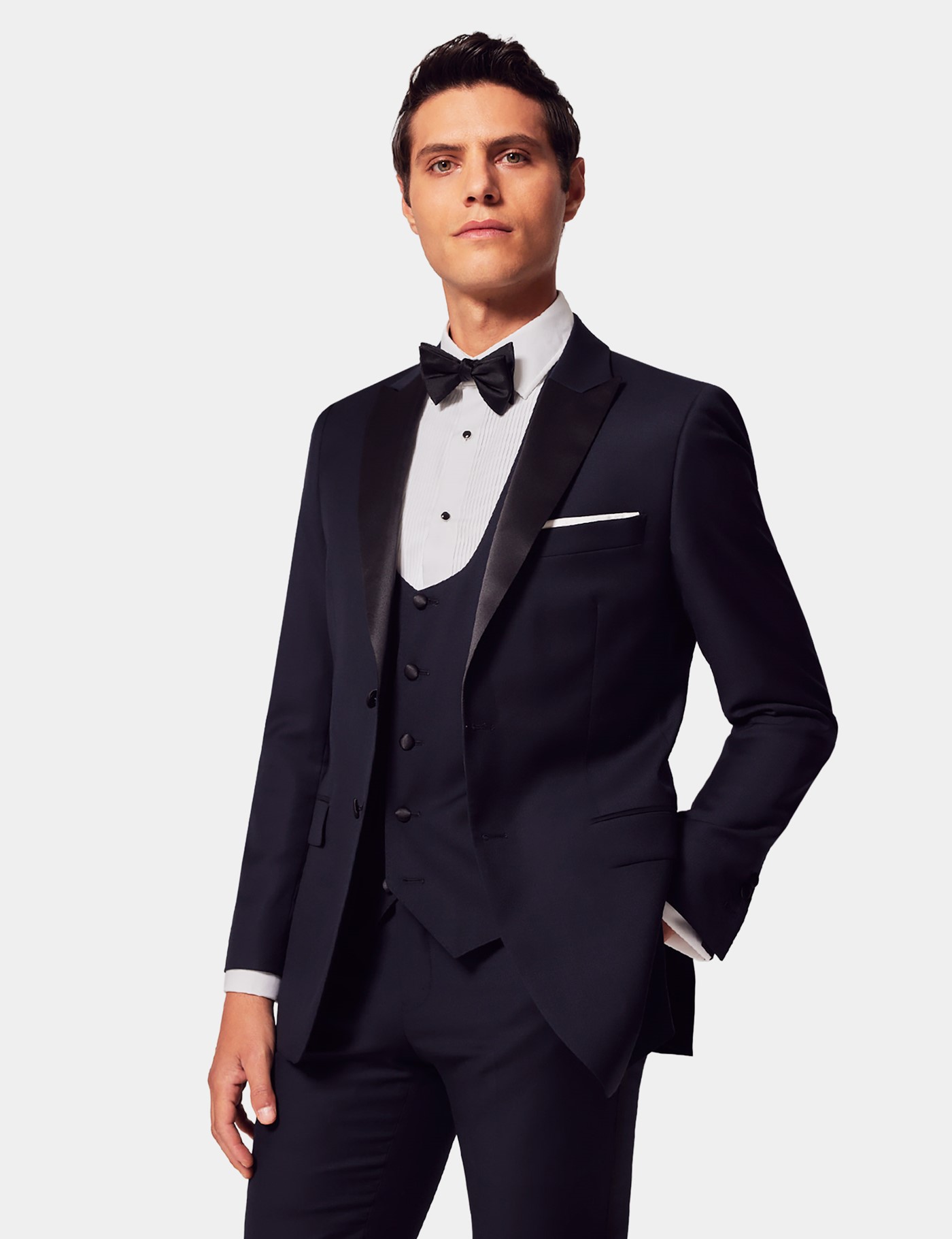 Hawes & Curtis Slim Fit Navy Dinner Suit Size: One Size