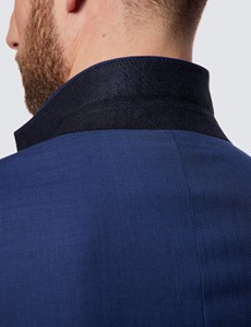 Anzugsakko – Slim Fit – 100s Wolle – 2-Knopf Einreiher – königsblau