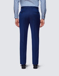 Zweiteiler Anzug – Slim Fit – 100s Wolle – 2-Knopf Einreiher – dunkelblau Pinpoint