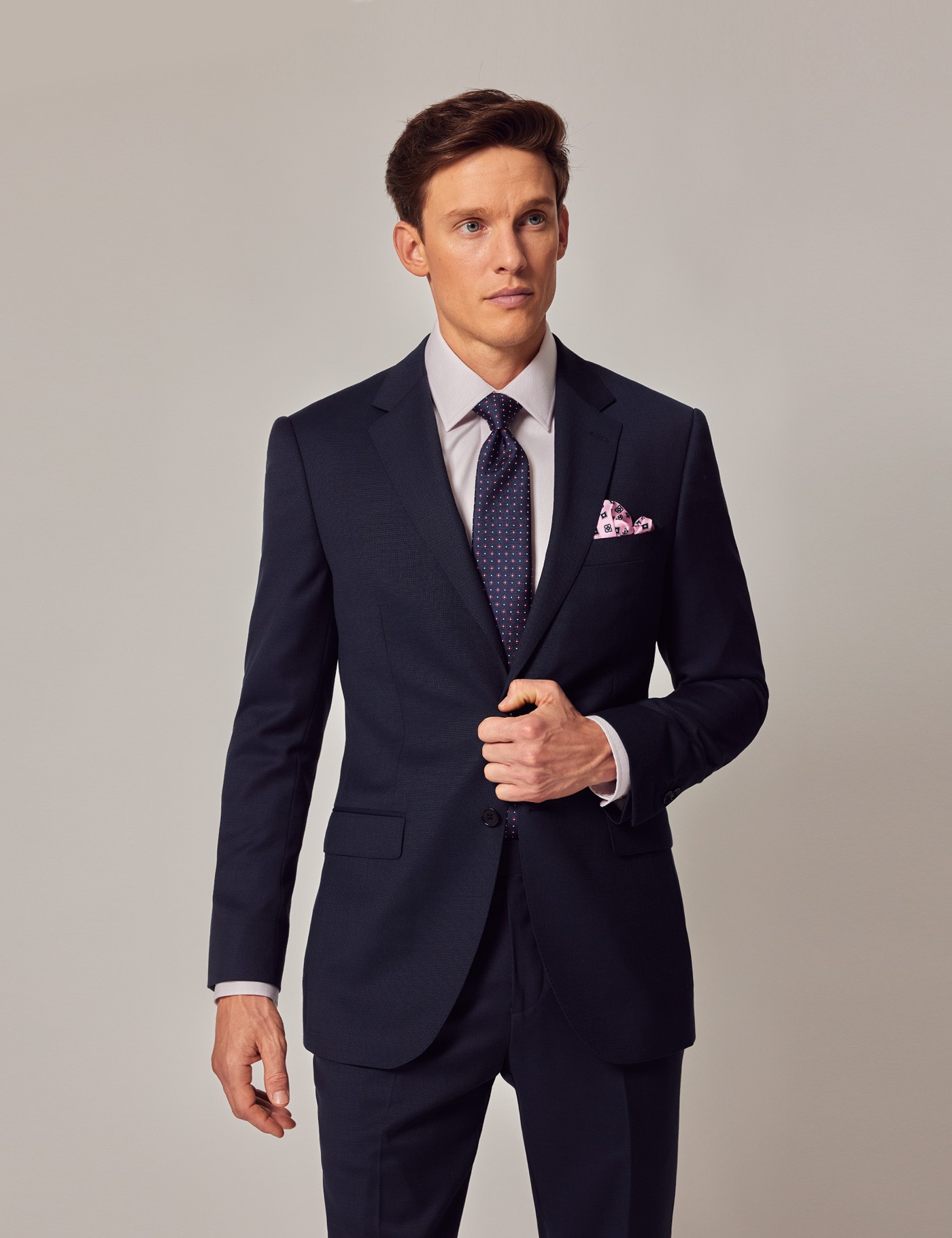 Reynolds Hopsack Shirt in Contemporary fit