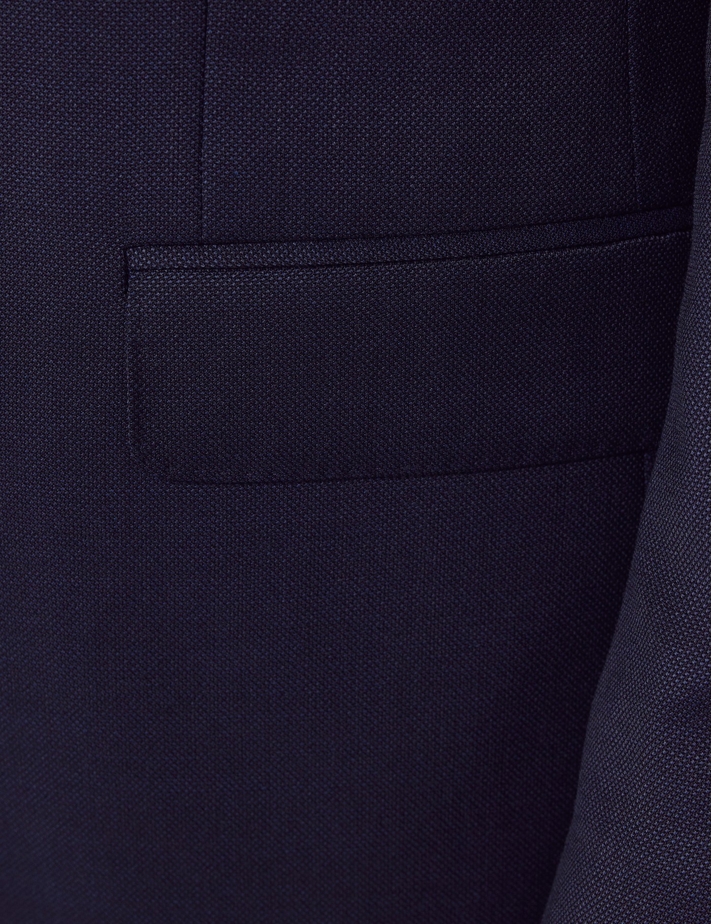 Hawes & Curtis Slim Fit Navy Hopsack Suit Jacket Size: 40 long (EU 50) image 3