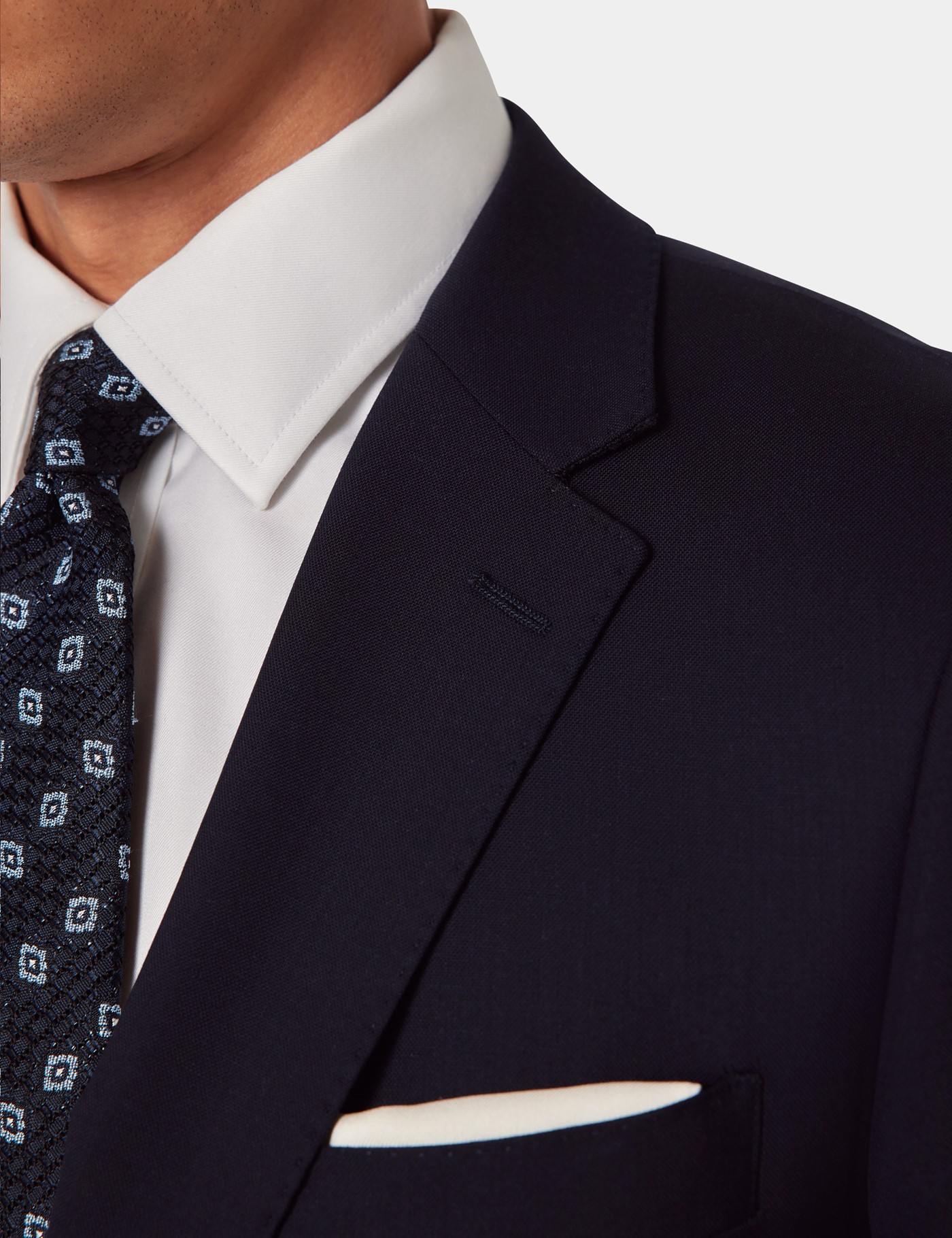 Hawes & Curtis Slim Fit Midnight Blue Semi Plain Suit Jacket Size: 42 short (EU 52) image 2