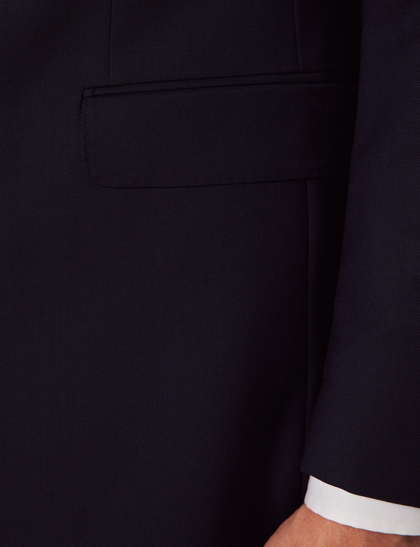 Hawes & Curtis Slim Fit Midnight Blue Semi Plain Suit Jacket Size: 42 short (EU 52) image 4