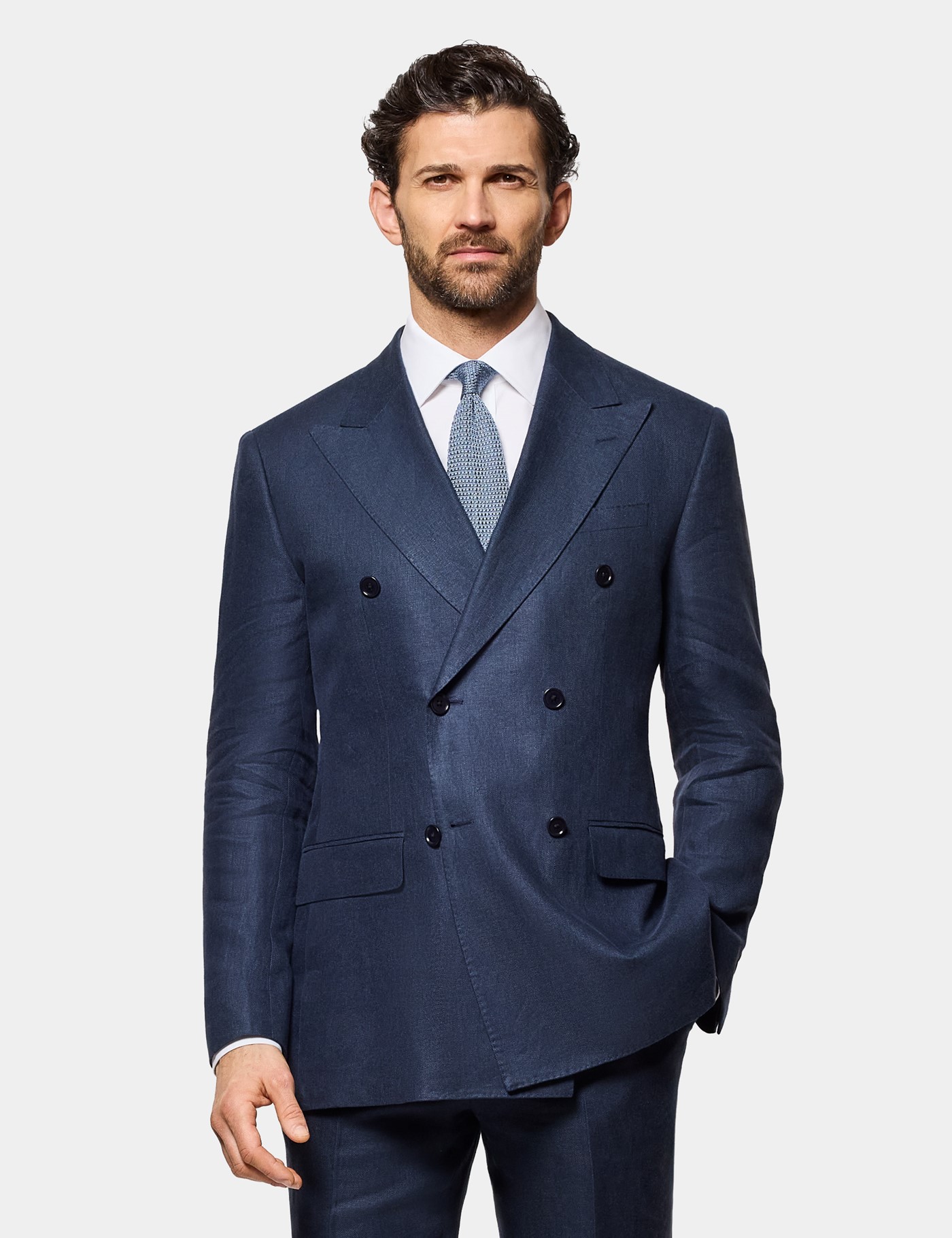 & Tailored Fit Suit Jacket short