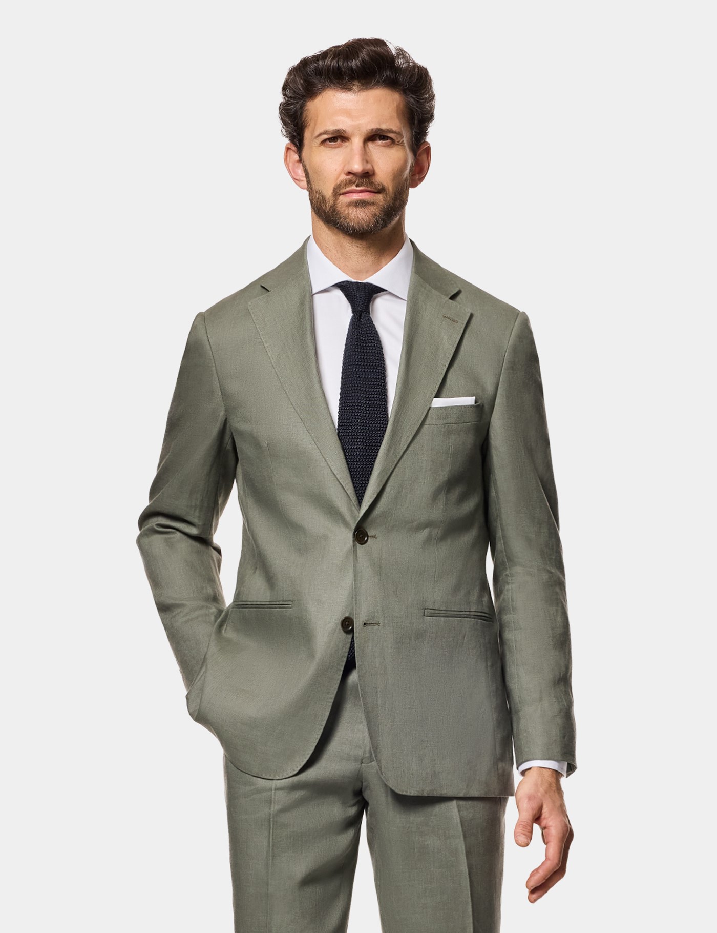 & Tailored Fit Suit Jacket short