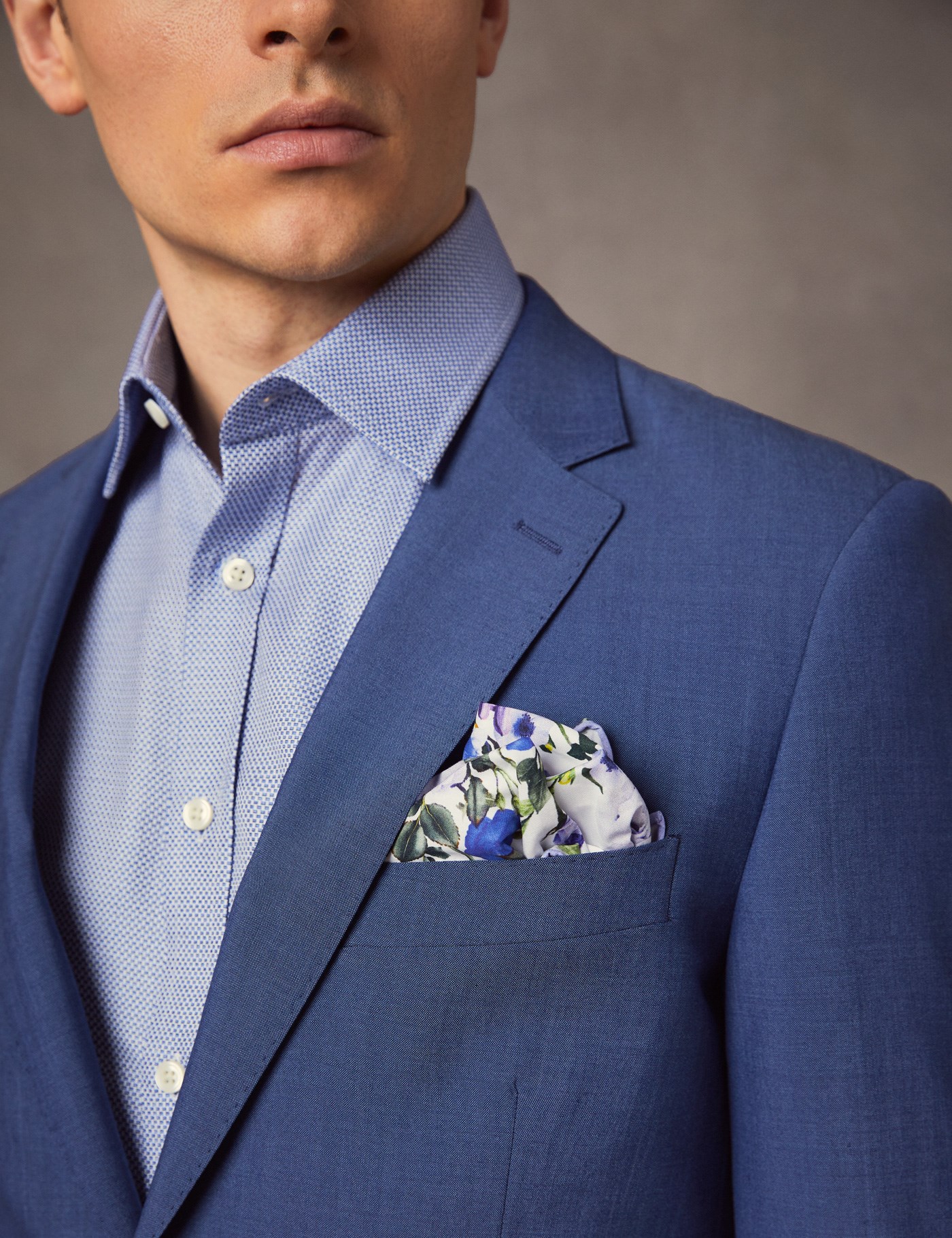 Men's Light Blue Extra Slim Fit Suit Jacket Hawes & Curtis