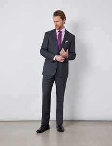 Men's Charcoal Classic Fit Suit Jacket