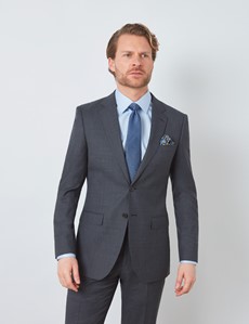 Men's Charcoal Slim Fit Suit Jacket