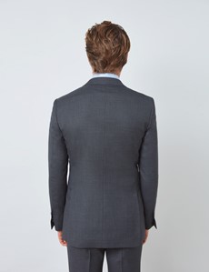 Men's Charcoal Slim Fit Suit Jacket