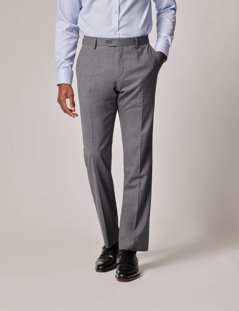 Grey 2 Piece Slim Fit Stretch Suit | Hawes & Curtis