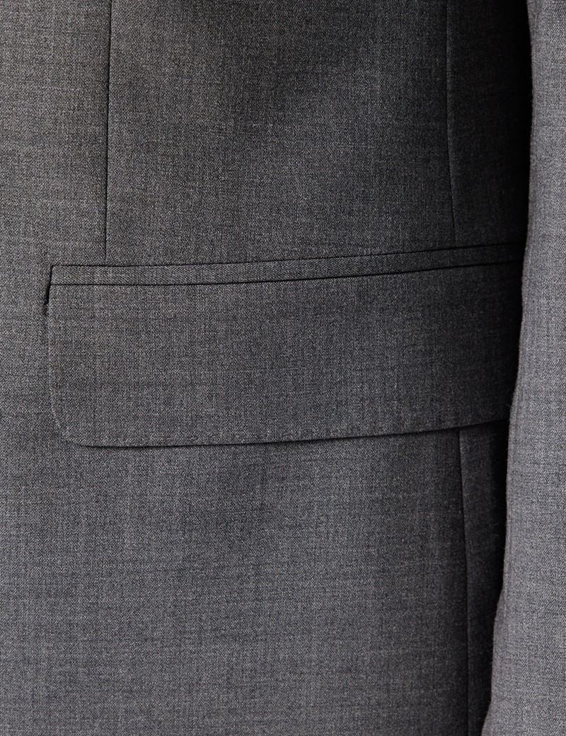 Grey 2 Piece Slim Fit Stretch Suit | Hawes & Curtis