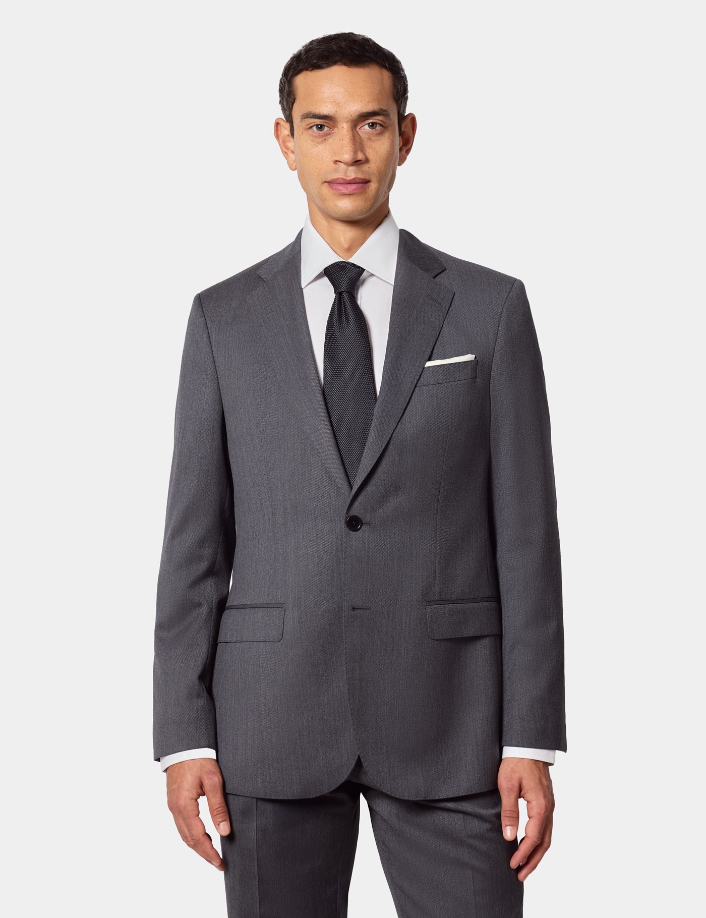 & Slim Fit Twill 1913 Suit Jacket short