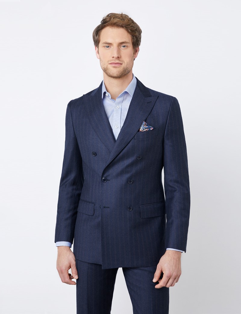 tonal stripe suit