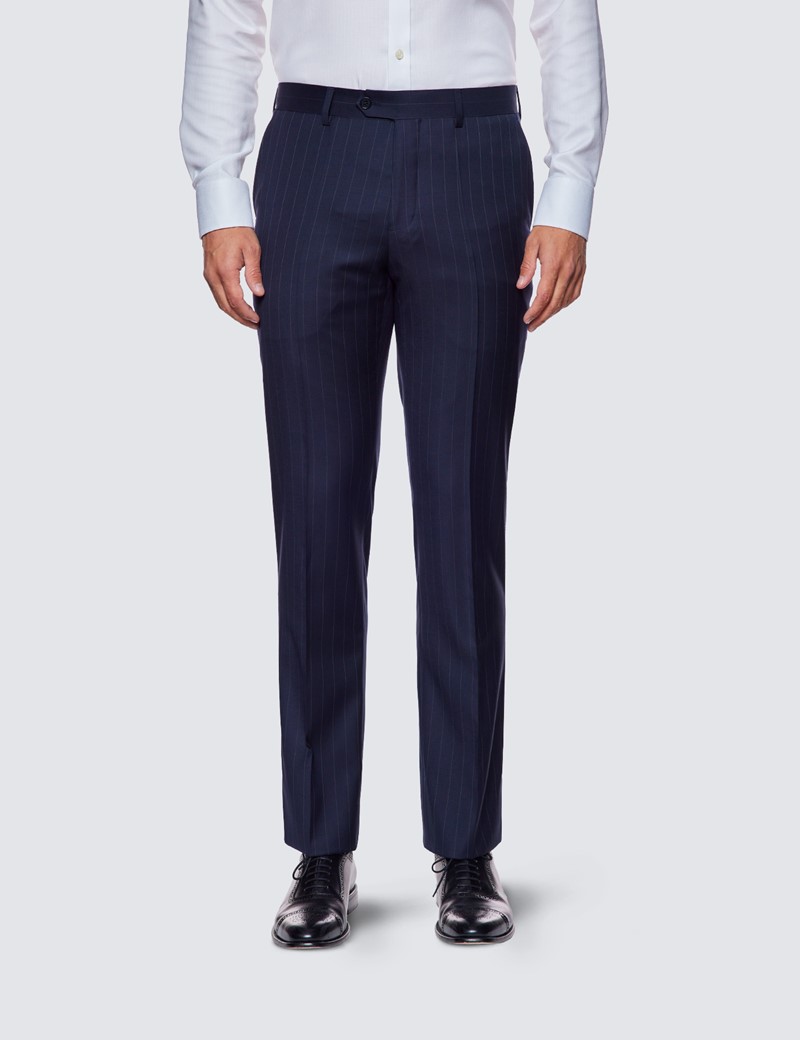 Super 120s Wool Men's Deep Navy 