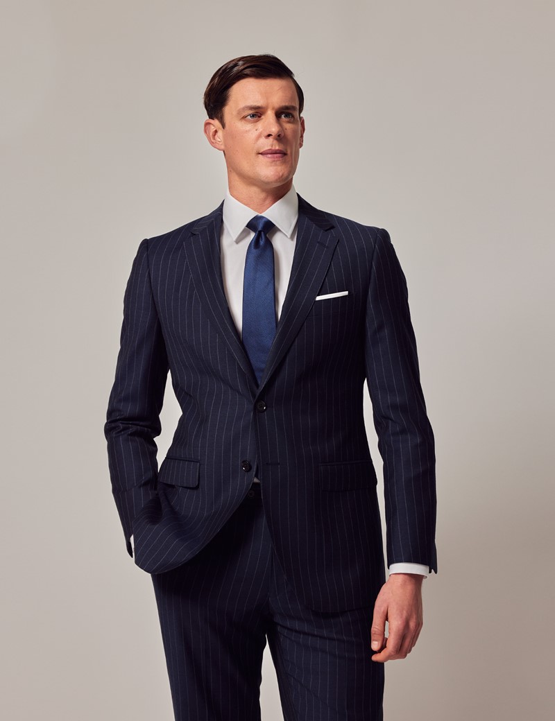 French Connection slim fit pinstripe suit jacket
