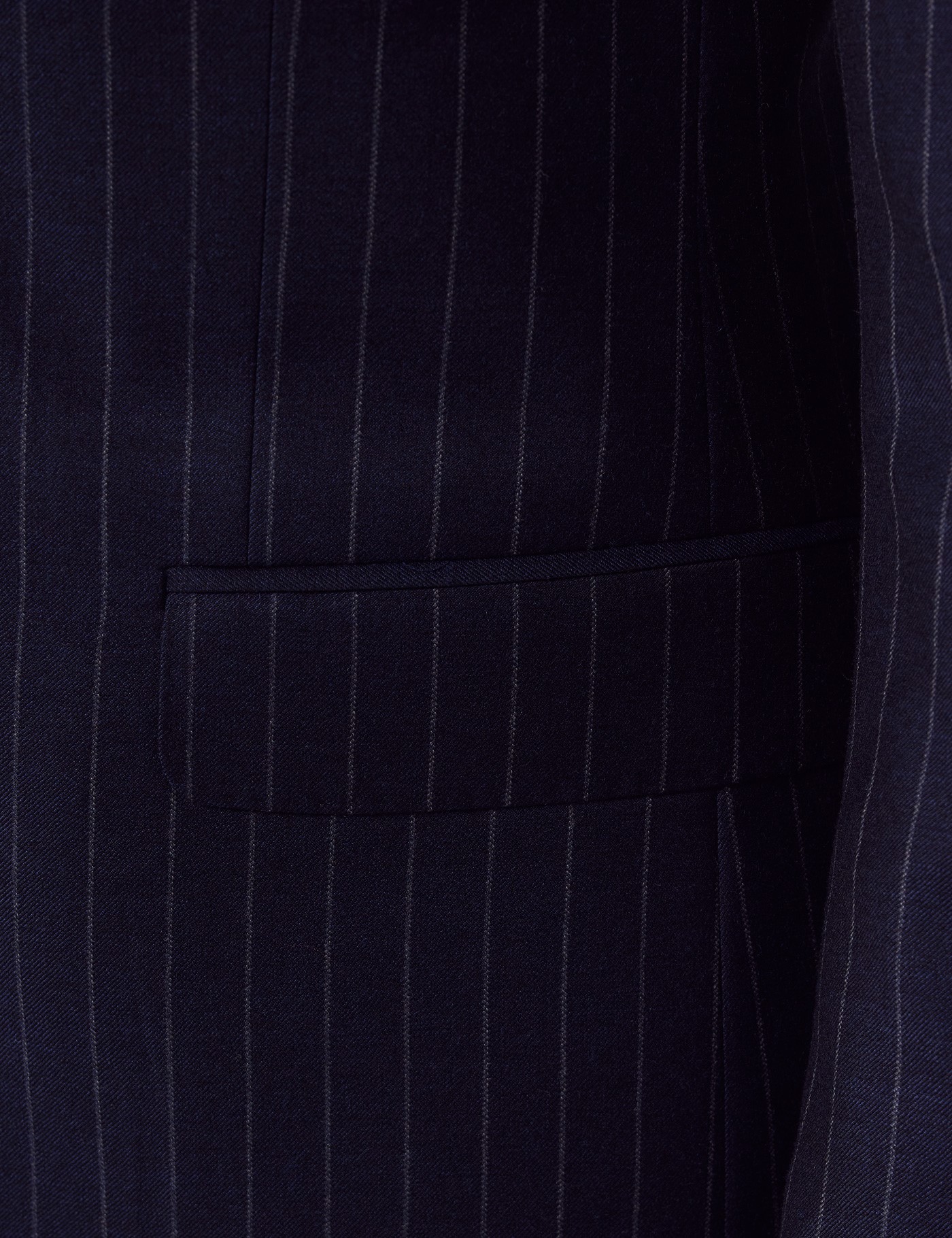 The Liam Suit - Navy Chalk Stripe Tropical Wool