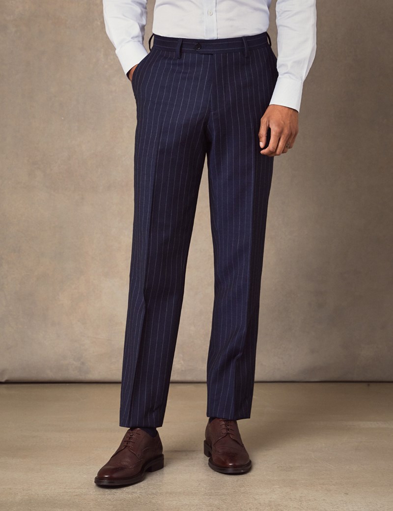 stripe suit trousers