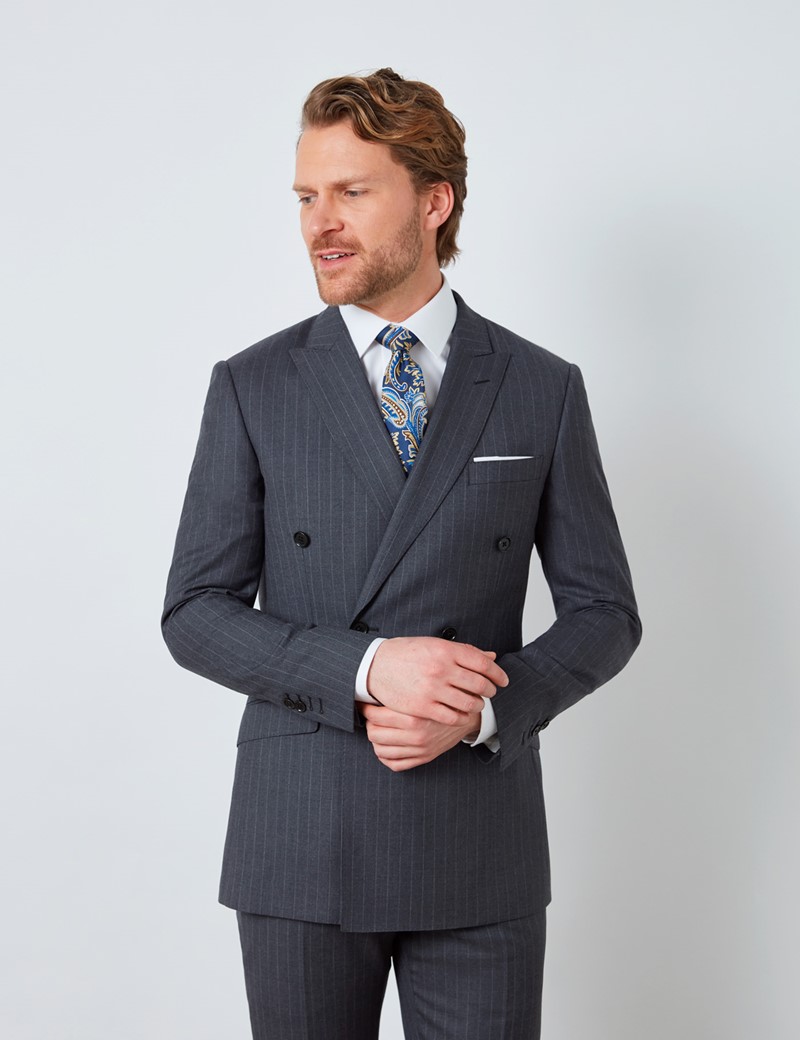 double breasted slim fit suits