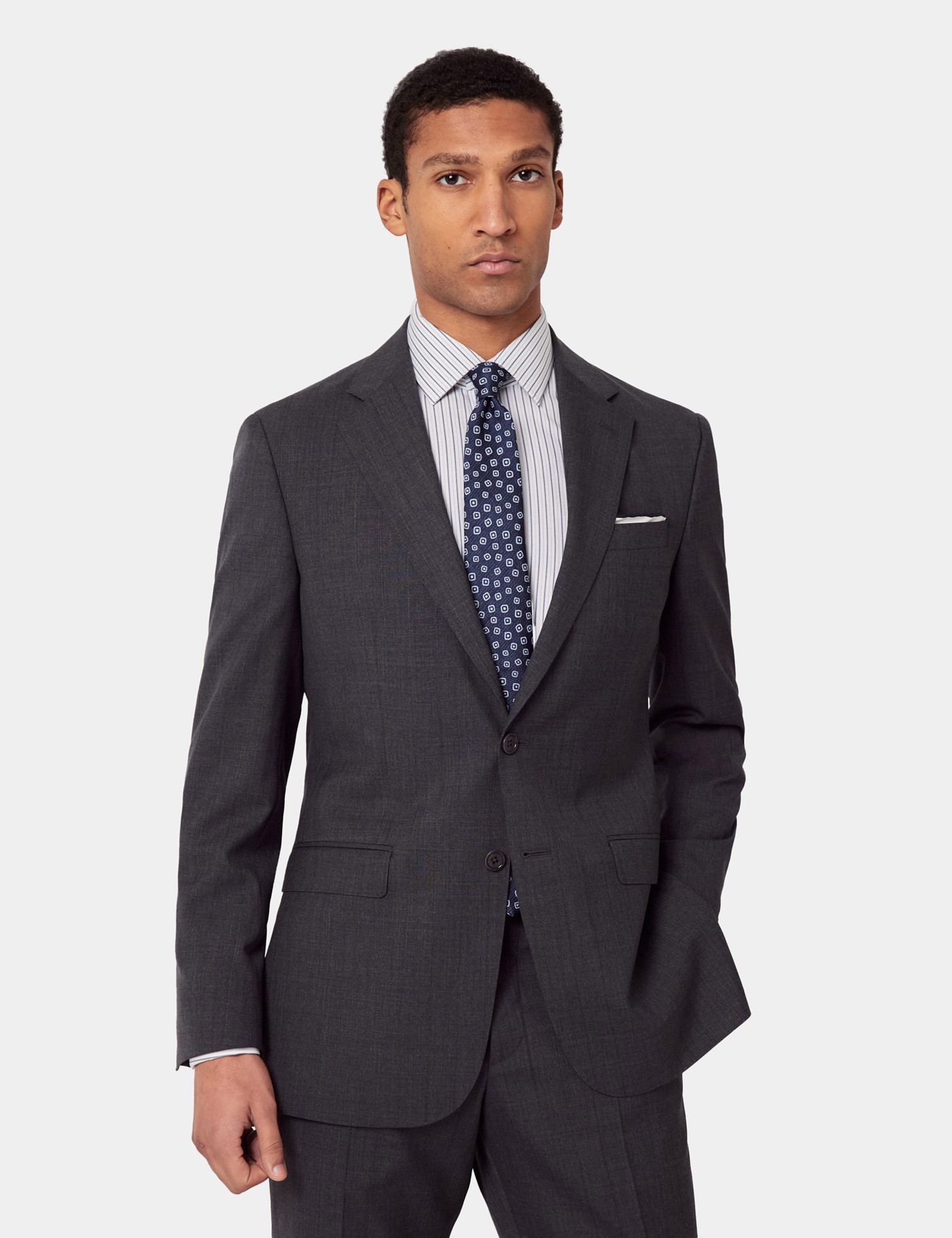 & Tailored Fit Subtle Stripe 1913 Suit Jacket reg
