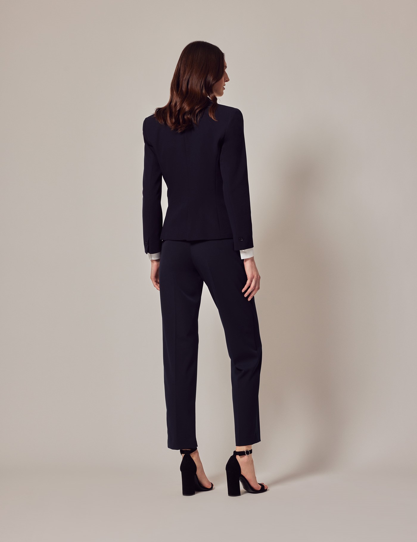 Women's Navy Twill Suit