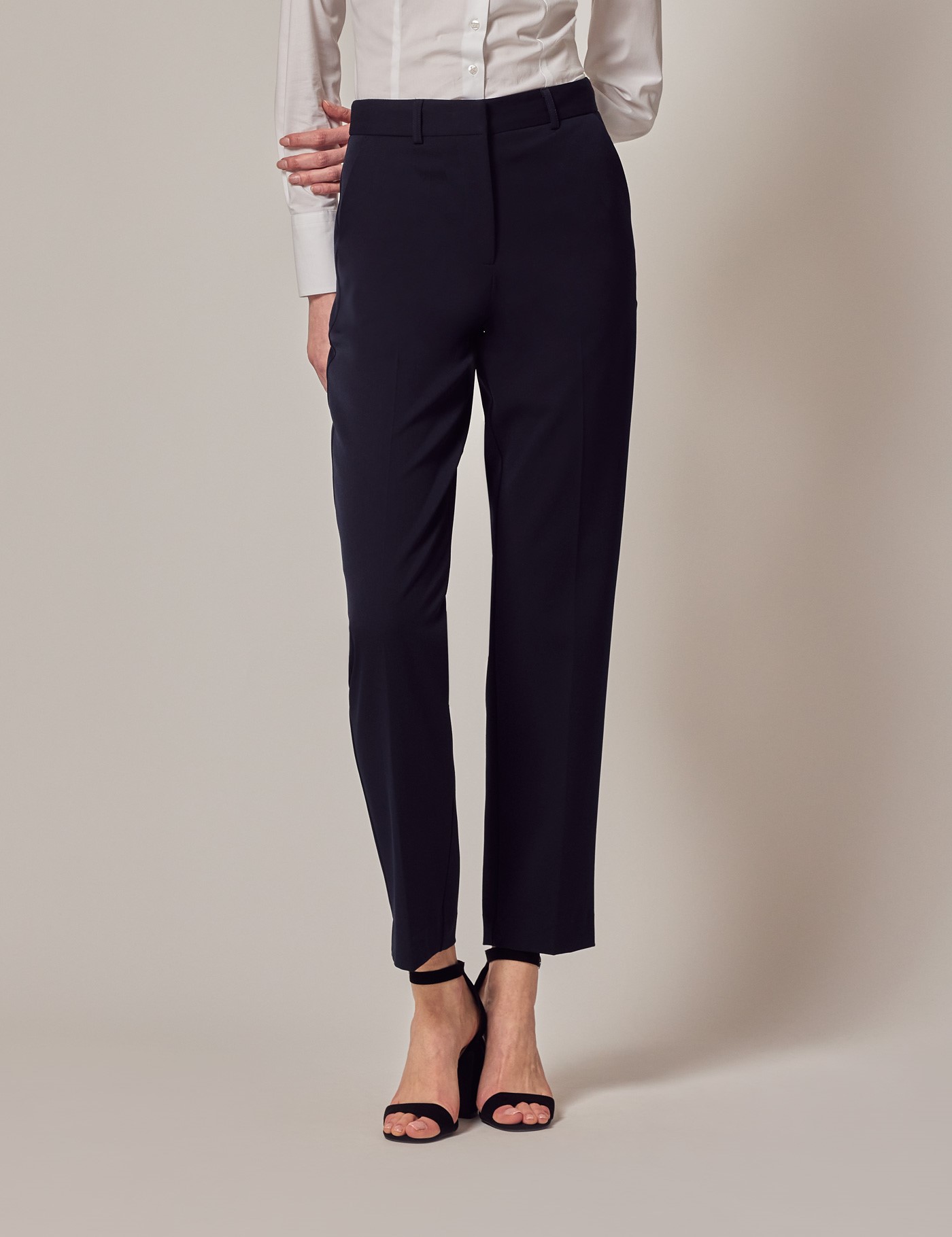 Women's Navy Twill Suit