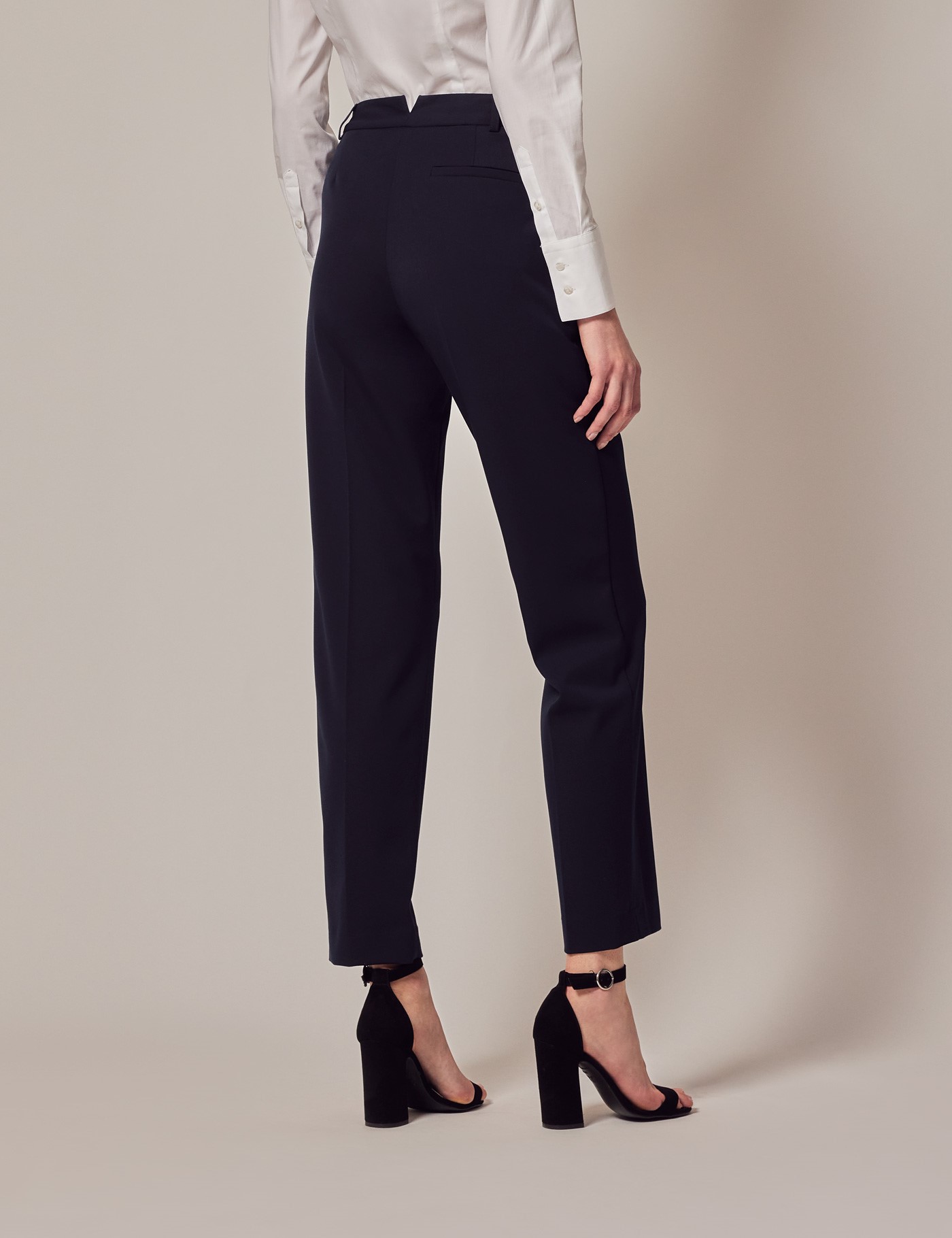 Women's Navy Twill Suit