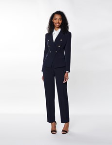 Women’s Navy Double Breasted Suit