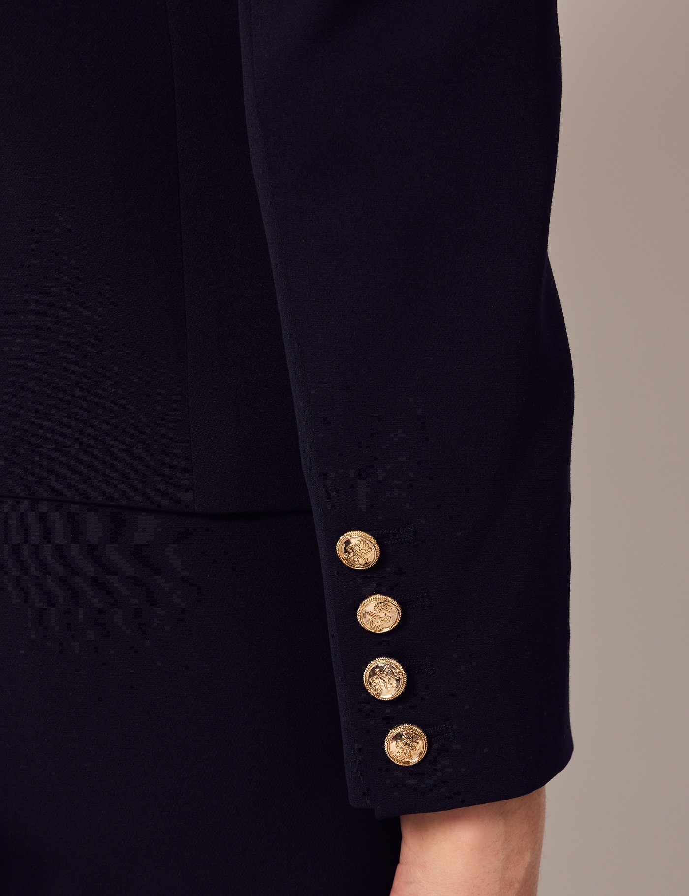 Women’s Double Breasted Suit in Navy | Hawes & Curtis