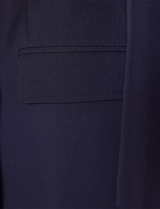Women’s Navy Double Breasted Suit Jacket | Hawes & Curtis