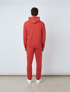 Lounge Hoodie – Kapuzenpullover – Garment Dye – Bio-Baumwolle – Rost Orange