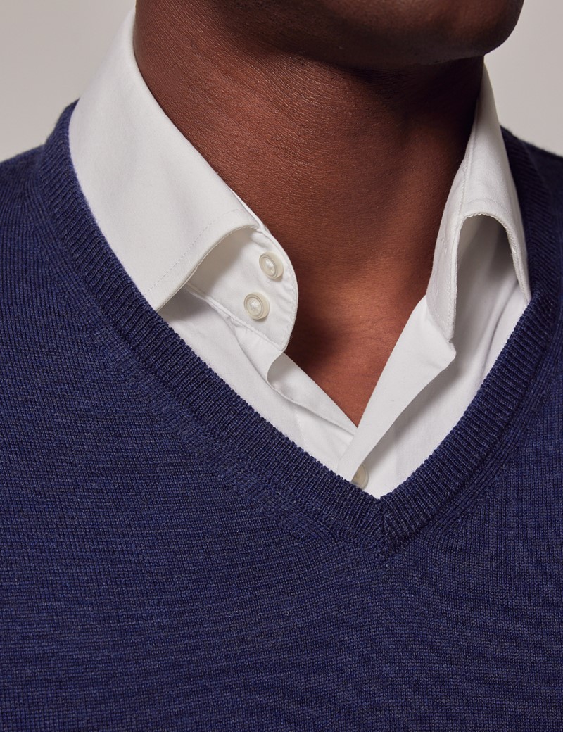 Stanton men's v-neck pullover, Navy, XS
