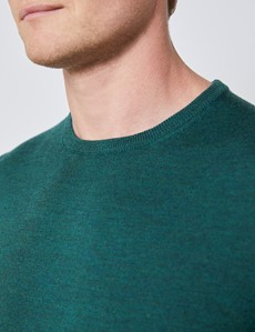 forest green crewneck mens