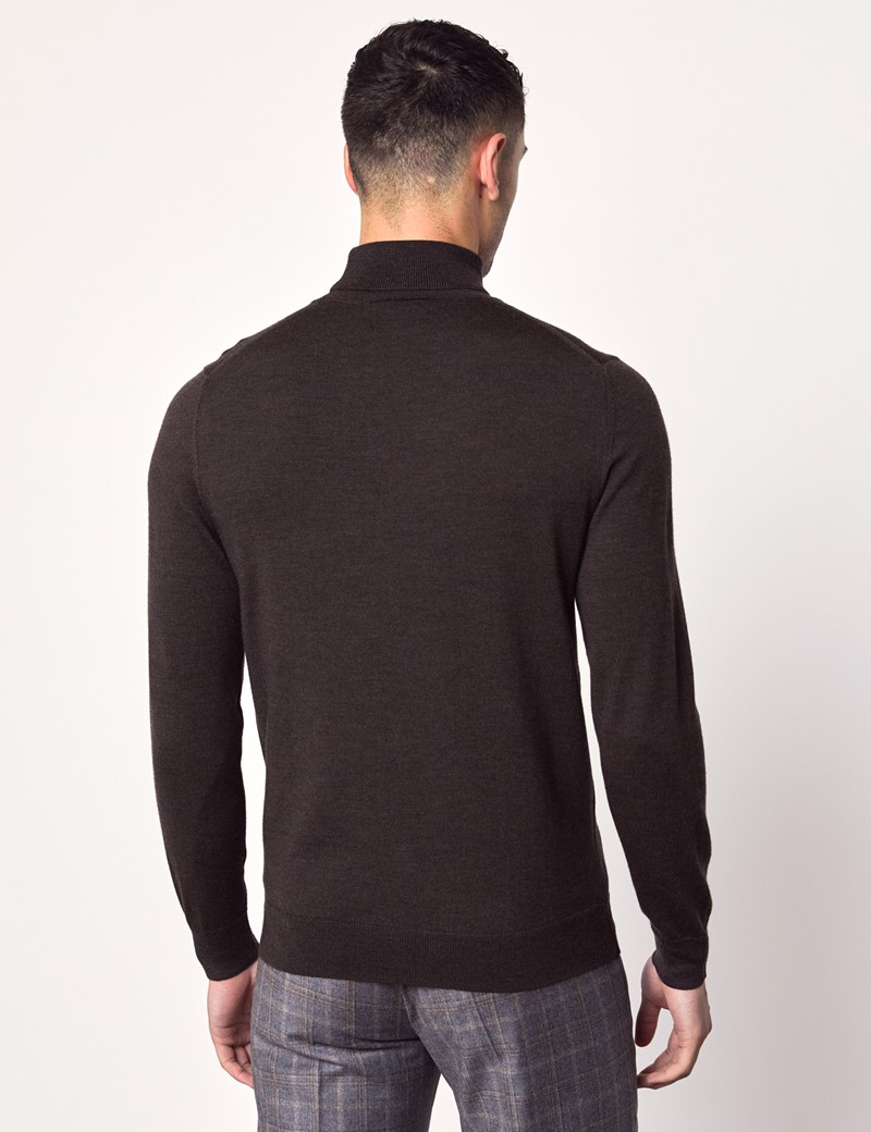 men roll neck sweater