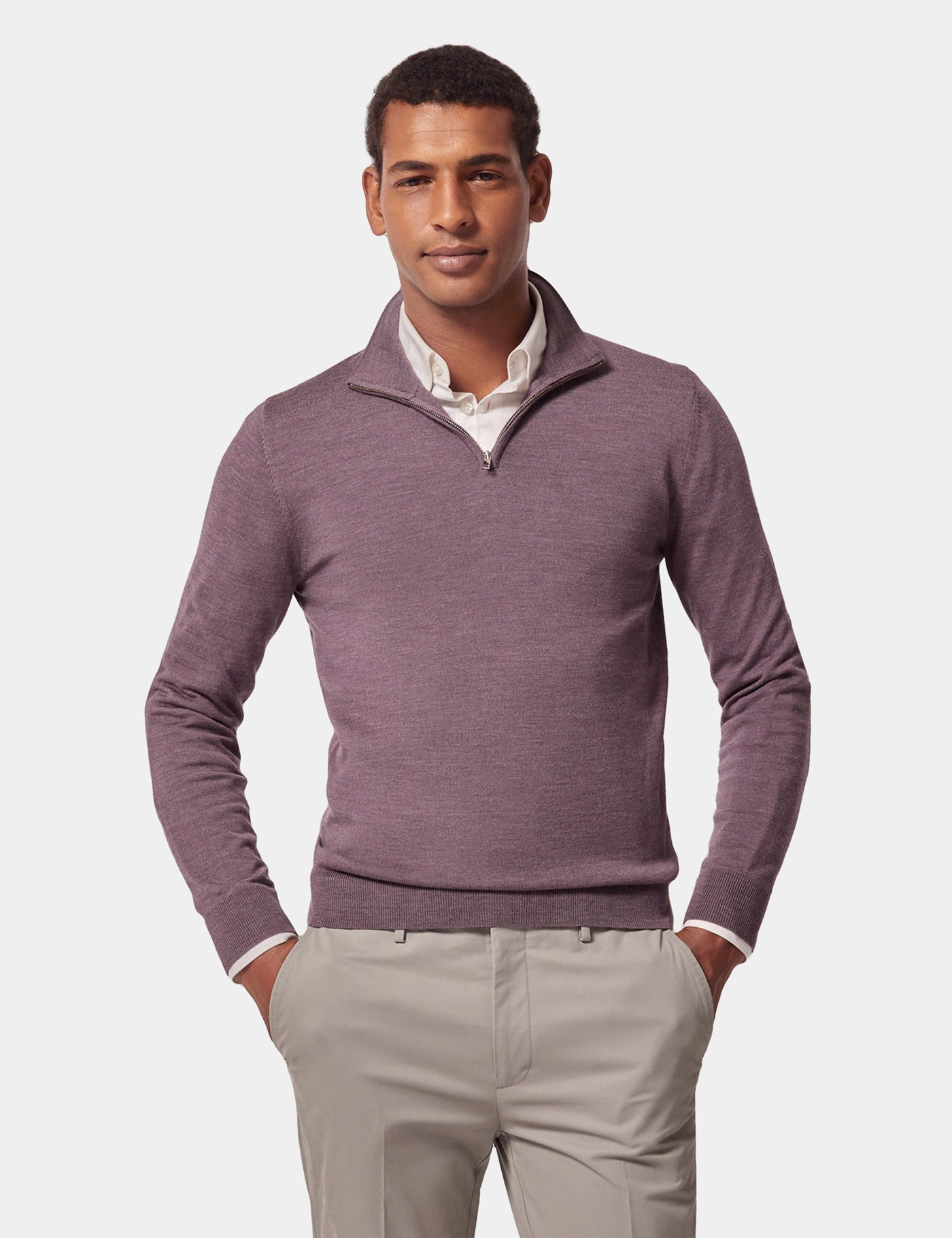 & Dusty Half Zip Jumper Machine Washable