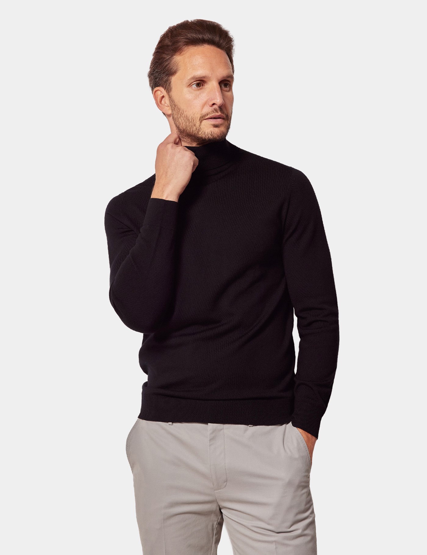 & Roll Neck Jumper Machine Washable