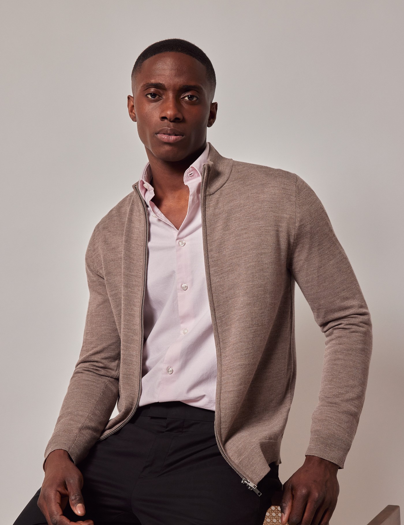 & Zip Through Jumper Machine Washable